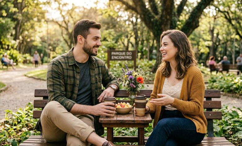 encontro com uma mulher